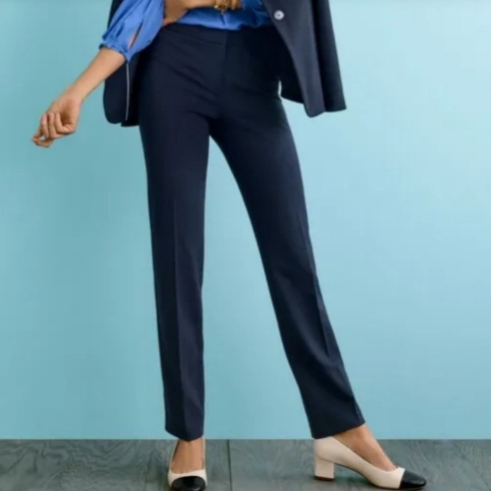 Talbots Italian Luxe Knit Straight-Leg Pants